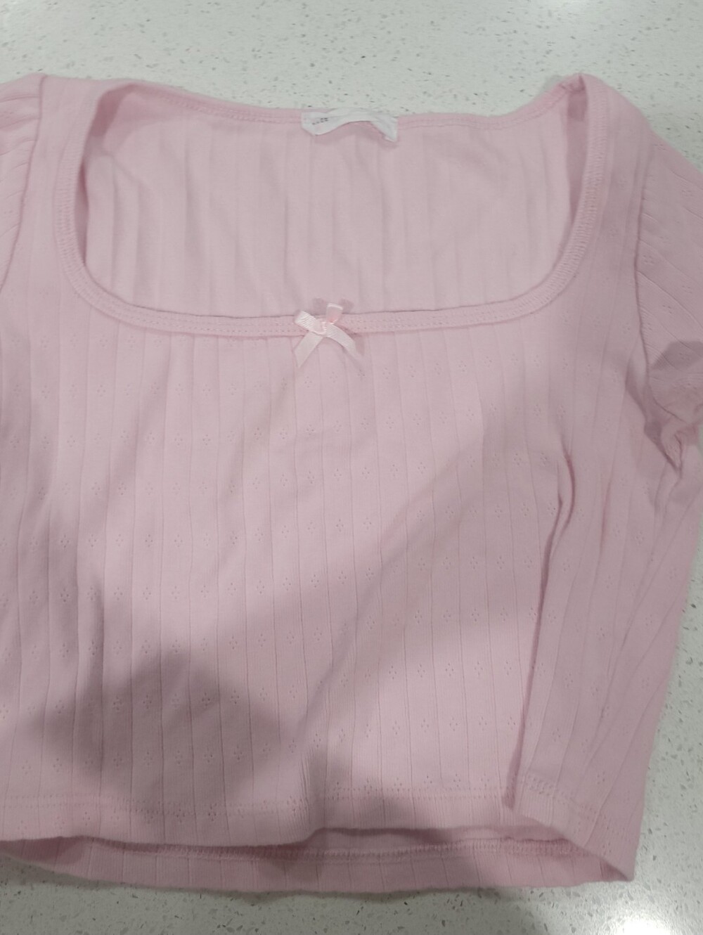 Classic Pink Scoop Neck Women's Top